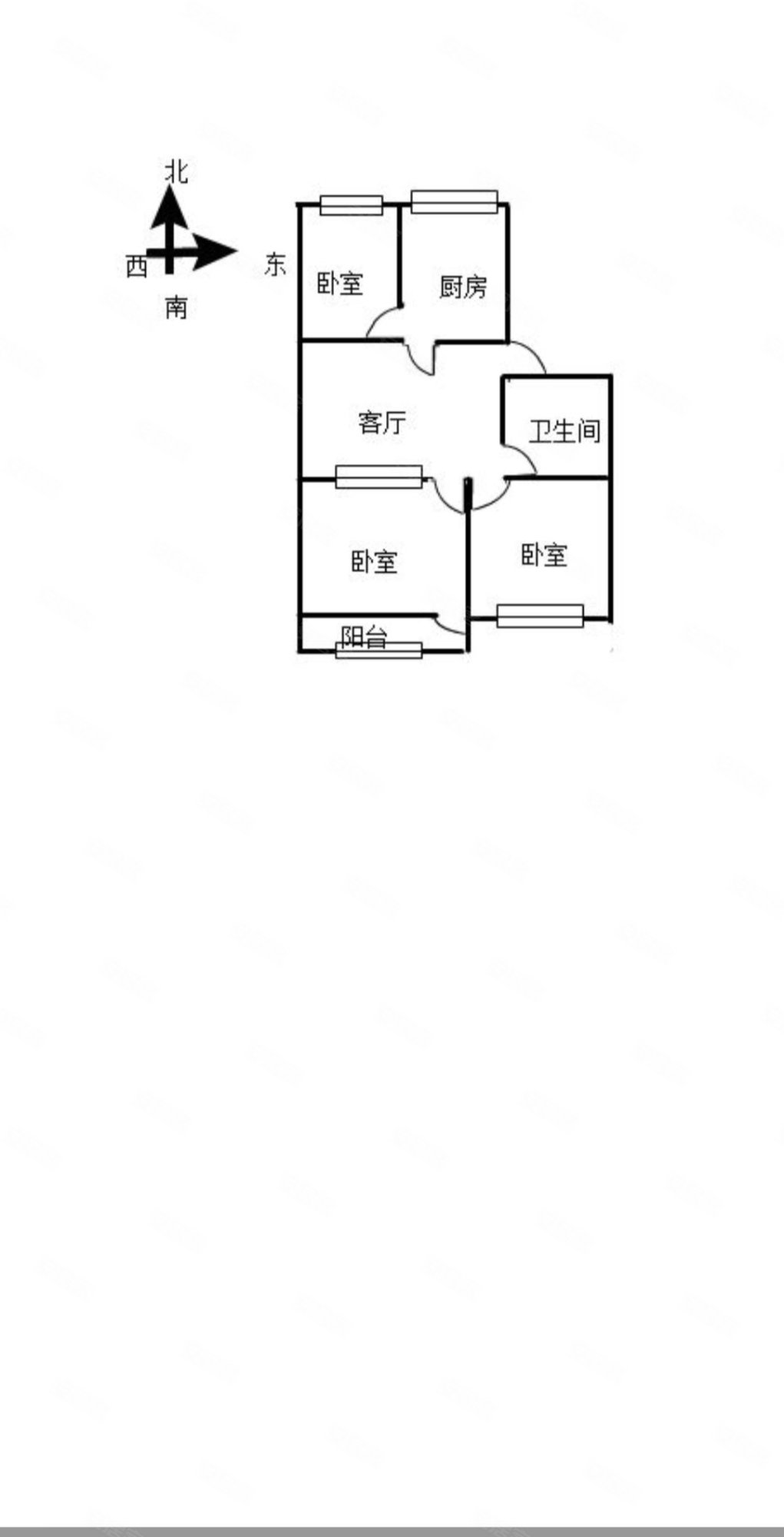 南苑小区(昌乐)3室1厅1卫69.1㎡南北23万