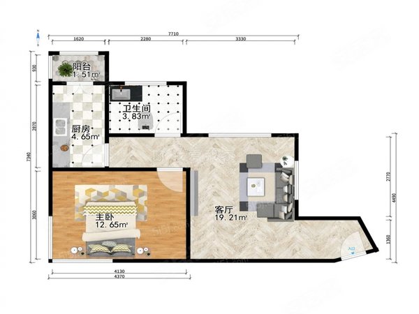 【多图】和静家园,中山门租房,和静家园 2室1厅1卫 电梯房 精装修 65
