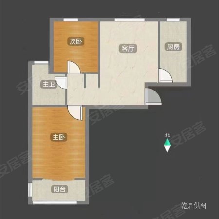 美罗家园金丰苑第一居民区2室1厅1卫77.26㎡南北260万