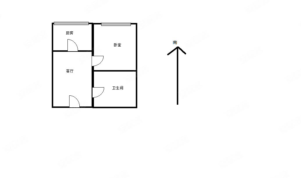 马塞公寓商住楼凯旋路1室3675平方米
