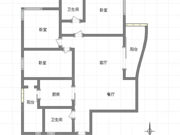 天骄俊园大三室!家人同住超合适!出租房源真实图片