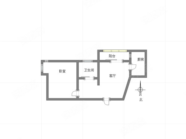 骏逸新视界1室1厅1卫55㎡北39万