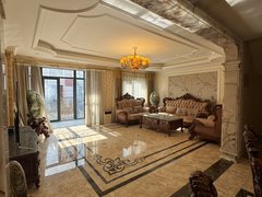 固安孔雀城孔雀大道听涛苑豪华精装别墅全屋中央空调，大理石楼梯中央空调出租房源真实图片