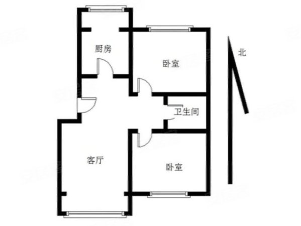 怡馨家园2室1厅1卫89.33㎡南北351万