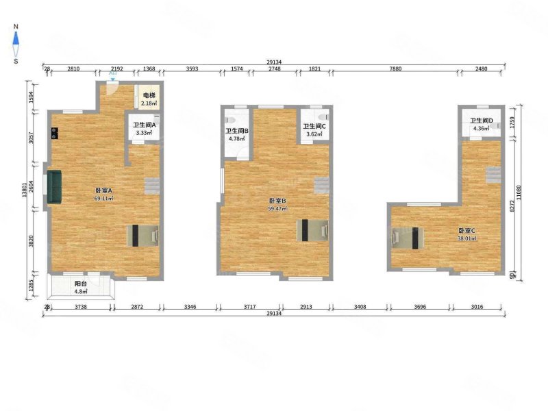 留庄 满五 南北通透 交通便利 正规商品房 楼龄新