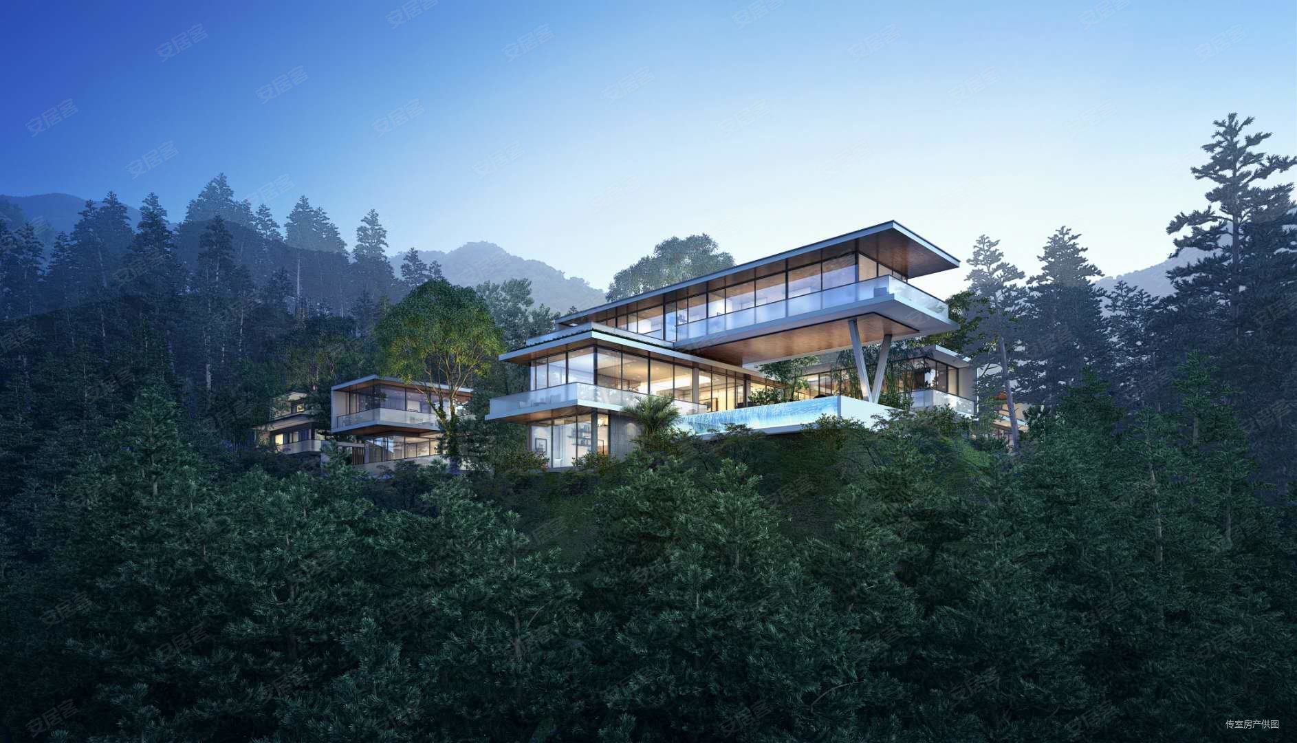 莫干山蓝城郡安里 现代风格景观别墅 精装修送超大星空露台