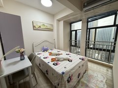 重庆渝北汽博中心汽博!0中介免押金 采光好 两张床 配套齐全 押一付一出租房源真实图片