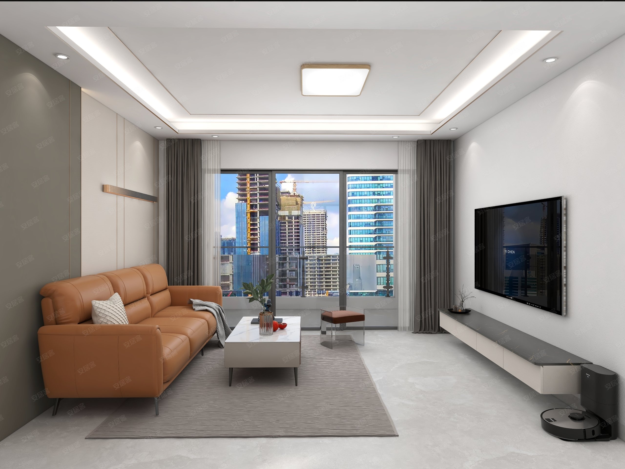 100平方米简约三居室案例赏析