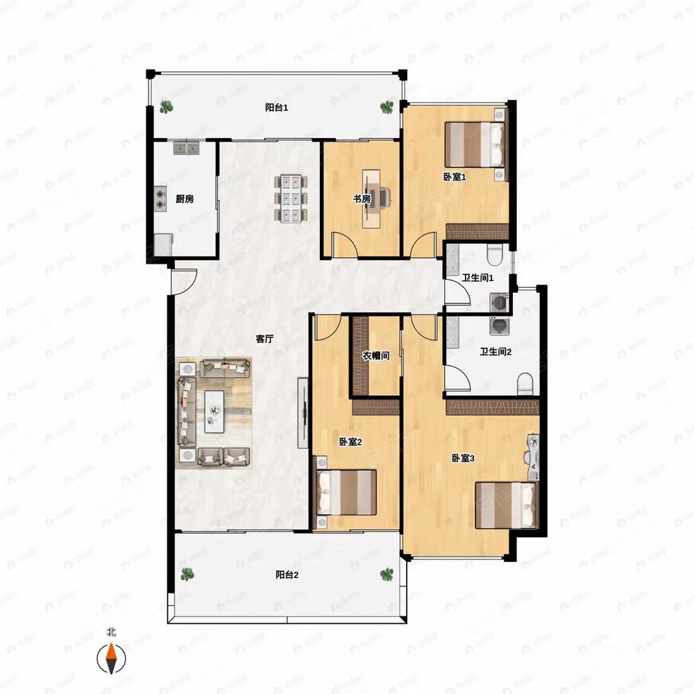 格力海岸(一二期) 双卫生间 精装好房 头排风帆洋房