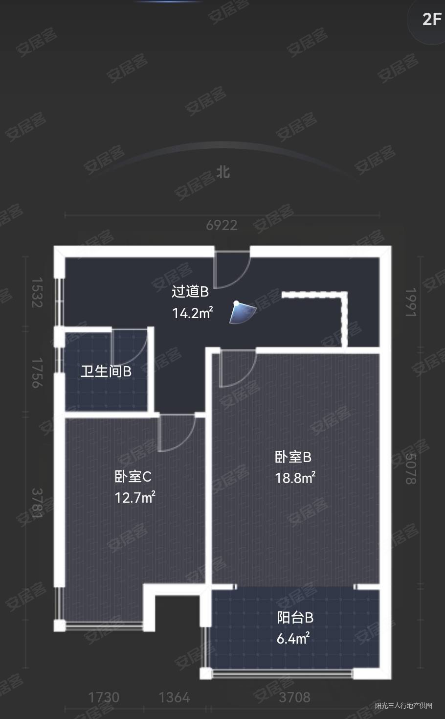 北辰三角洲e7区3室2厅2卫11196㎡南北230万