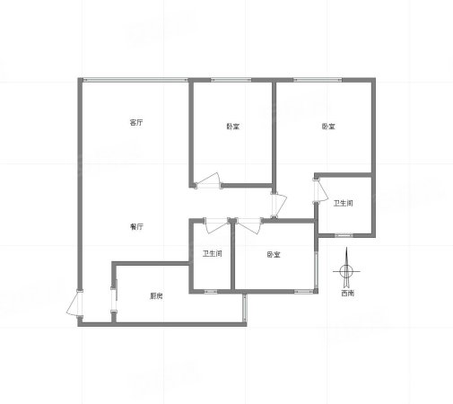 正升青青丽苑3室2厅2卫86㎡西南104万