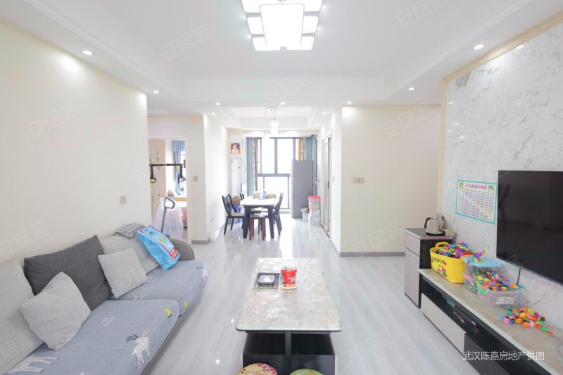 好楼层 南北通透,富丽金澜湾二手房,90万,3室2厅,2卫,110平米-武汉