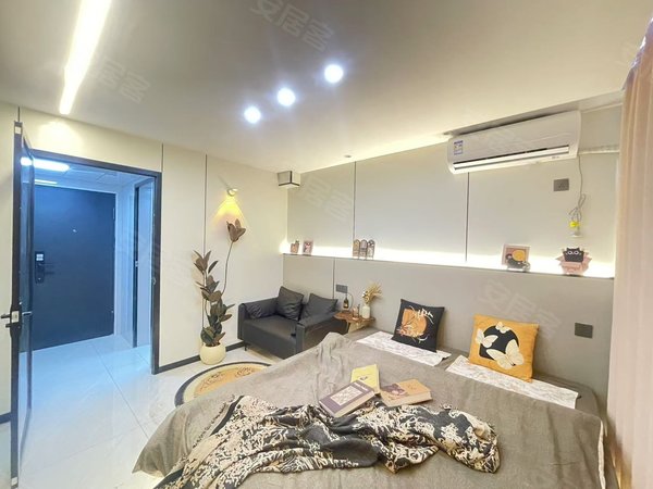 金华东阳东阳江北新庄小区新庄 甘井木雕城轻轨站水元素精装修轻奢风单间价格实惠拎包入住出租房源真实图片