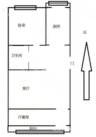 宾阳北里2室1厅1卫64.27㎡南北119万