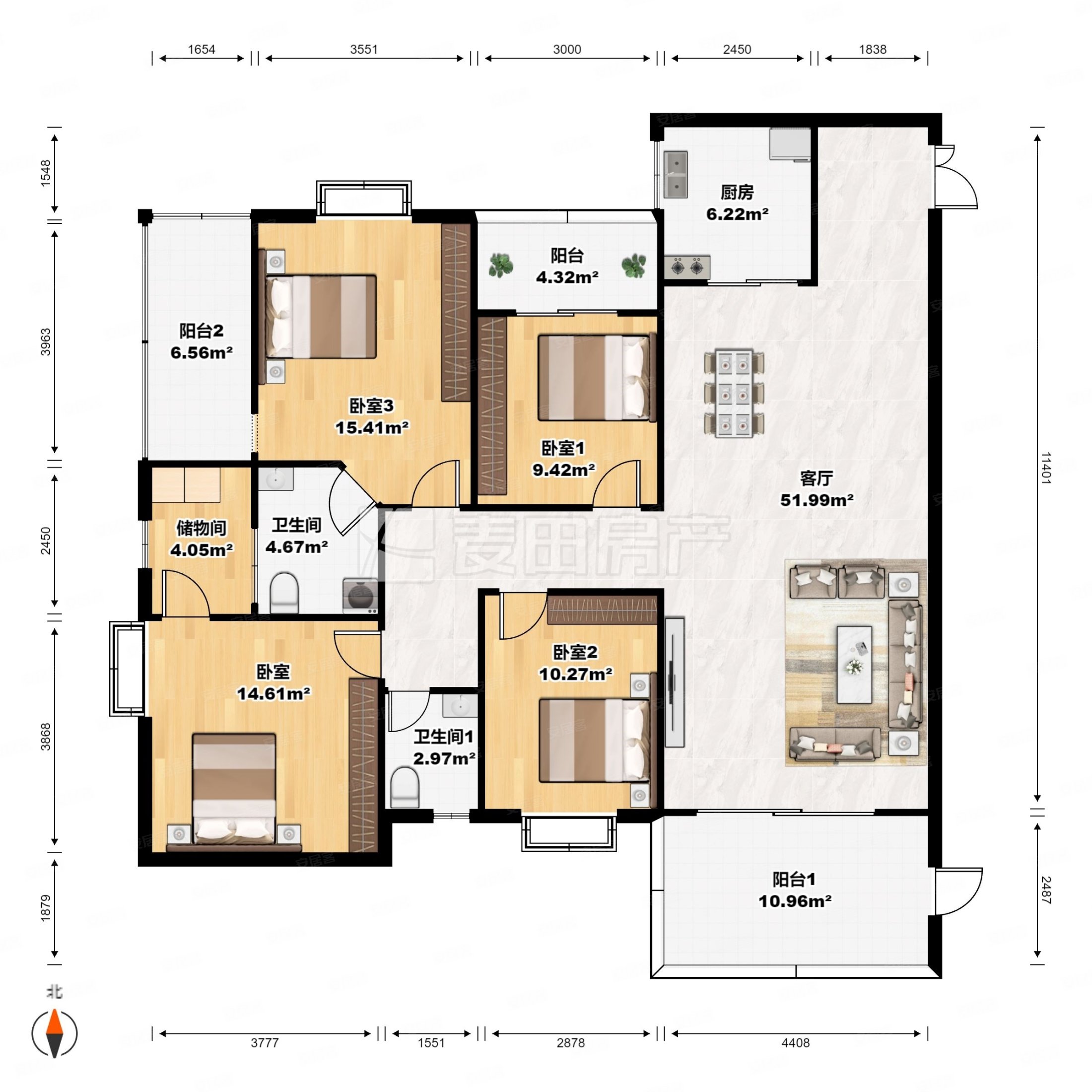 世欧王庄纯商品房电梯高层端头户型证送私人入户5养台