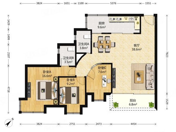 深圳南山南油西海湾花园西海湾花园 3室2厅2卫