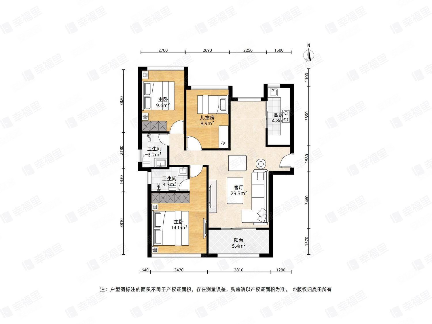 低市价出售,高层东南户型,赠送5面积,融信澜郡二手房,510万,3室2厅,2