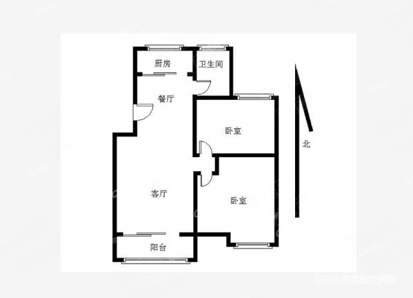 良丰大厦2室2厅1卫121㎡南北620万