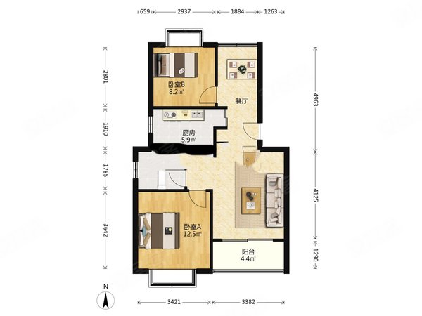 上海闵行诸翟西郊九韵城西郊九韵城两房出租看房方便南北通透位置佳