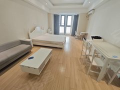 马鞍山雨山万达广场万达公寓6号楼 精装一室 家电家具齐全 可押一付一 看房方便出租房源真实图片