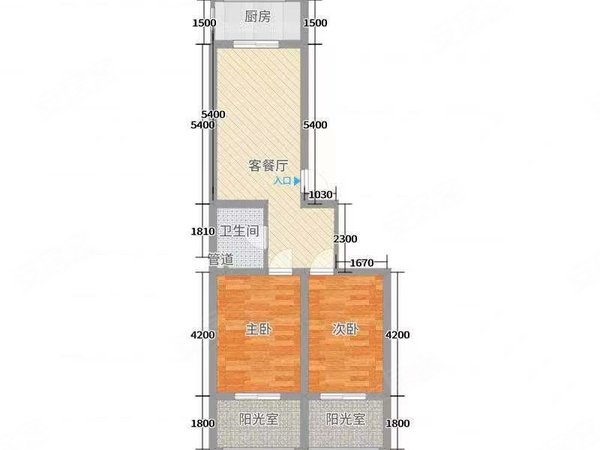 【多图】浑河国际城,白塔堡租房,地铁口 浑河国际城2室2厅1卫77平精