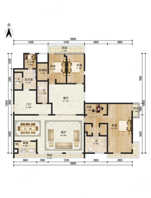 12国贸三环精装大3居,可做4居,合生汇边,交通配套好,复地首府二手房