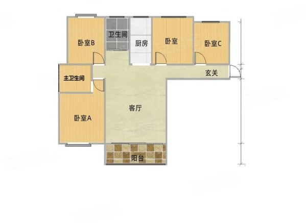 滨湖顺园(南区)4室2厅2卫138.88㎡南北160万