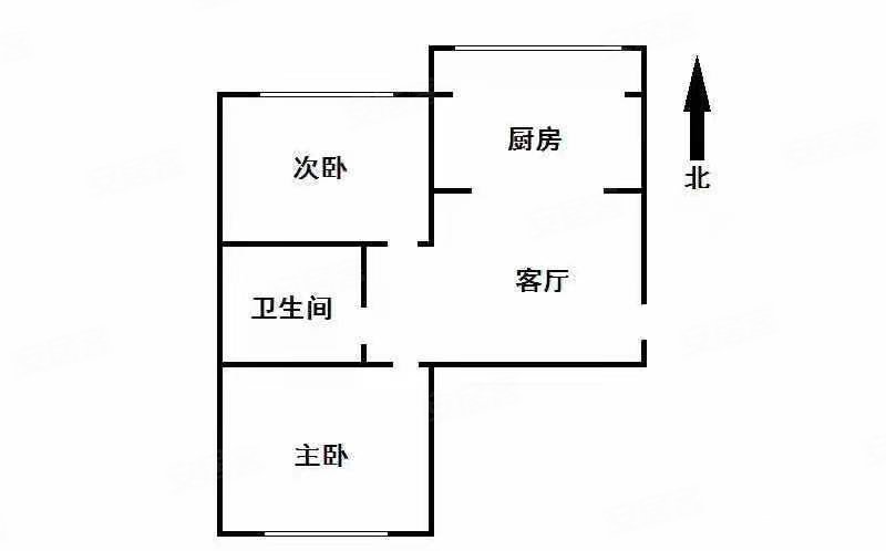 新民小区2室1厅1卫62㎡南北31.8万