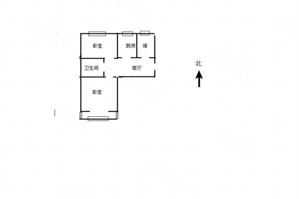 西环里2室1厅1卫52.19㎡南北160万