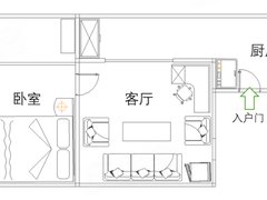 韶关武江西河惠民南路福荣楼 1室1厅1卫出租房源真实图片