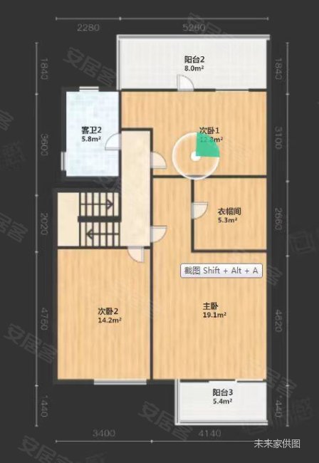 正荣国领(公寓住宅)3室2厅2卫145.04㎡南北725万