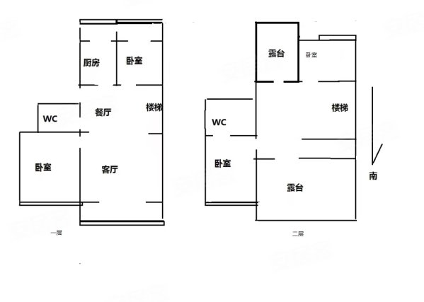 彩虹园小区4室3厅2卫151㎡南北270万