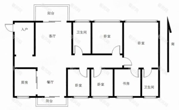 凤凰花苑5室2厅2卫139.36㎡东南550万