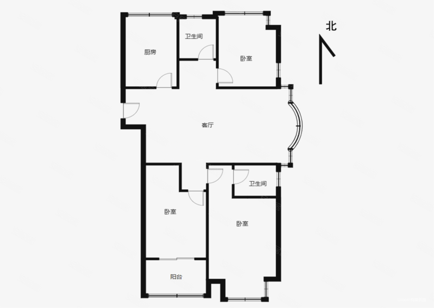 檀香湾中间楼层采光好电梯房双卫格局商品房精装修
