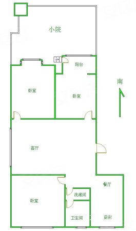 铭豪嘉苑3室2厅1卫116.54㎡南北93万