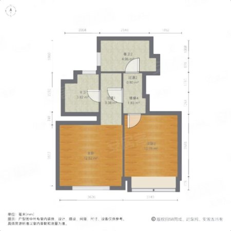 禹洲东滩雍禧3室2厅3卫124.49㎡南北388万