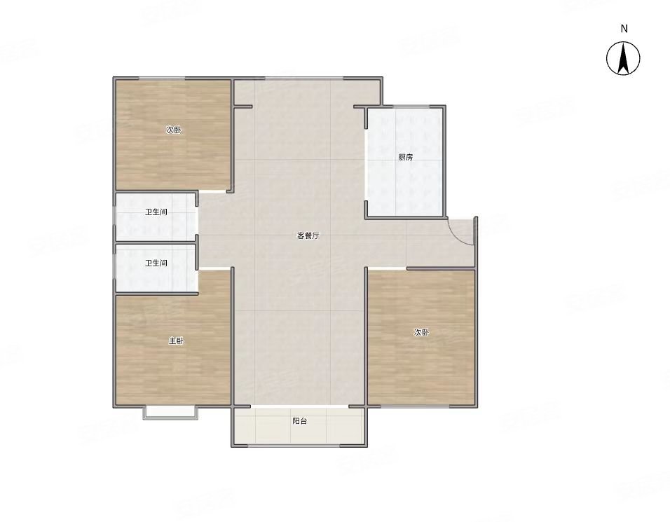 价格含车储善国贾苑135平3室2卫飞机户型可贷款