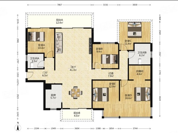 【多图】大唐臻观,东盟商务租房,总裁行宫 大唐臻观188大平层 可短租