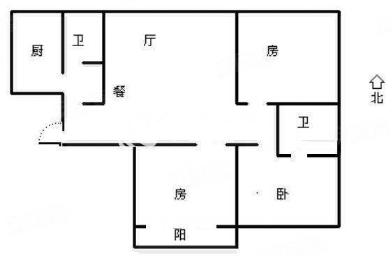 河畔家园95w精装双卫大三房中间层附
