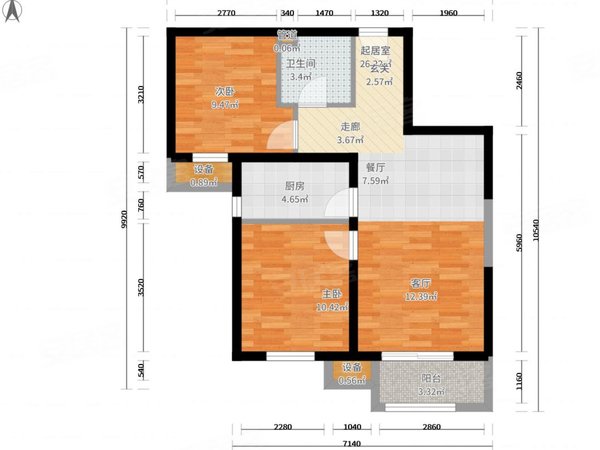 平阳汇景苑二区朝阳区东坝金隅汇景苑精装两居随时看房随时入住户型