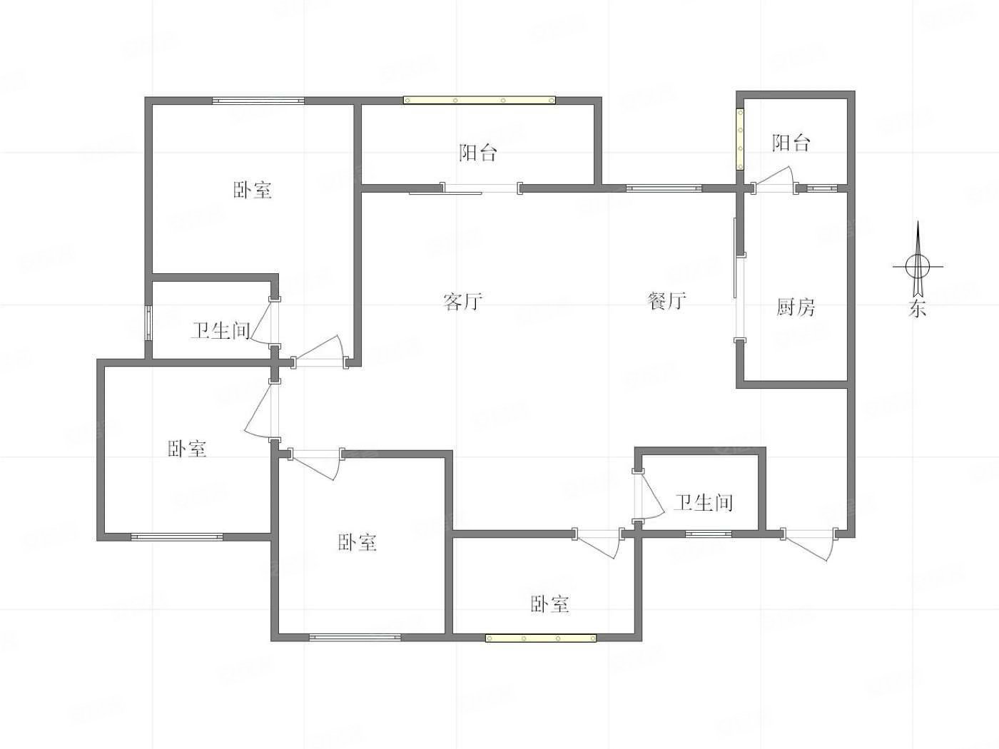 麓铭府横厅大四房物业好视野开阔看房方便