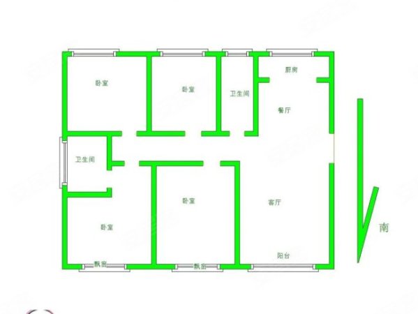 龙湖壹号新时代4室2厅2卫147㎡南北118万