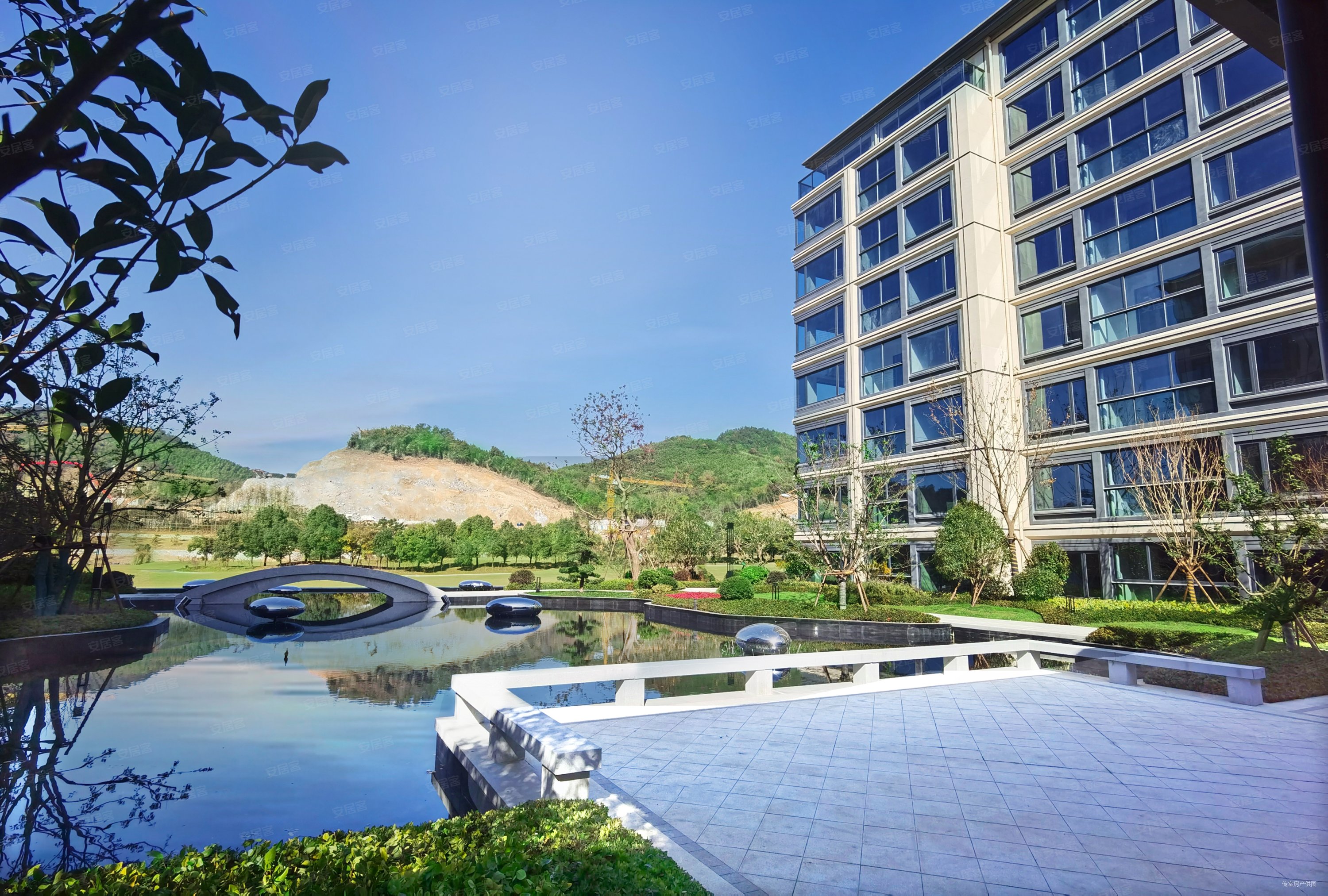 杭德轻轨在建 后期可以在杭州上班 德清安居,蓝城观云小镇二手房,158