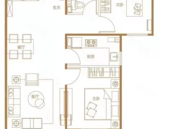 北京通州次渠首创远洋禧瑞天著(东区)首创远洋禧瑞天著(东区) 两居