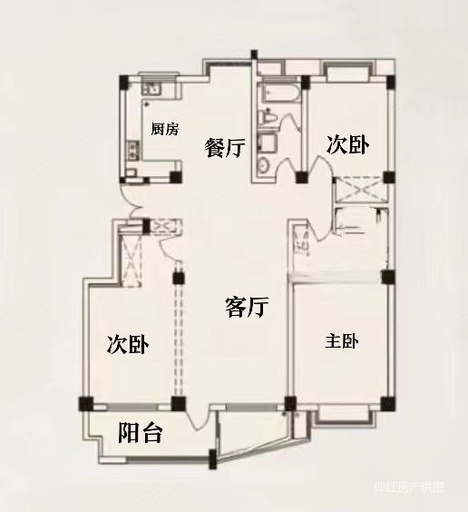 现代华庭3室2厅1卫139.91㎡南206万