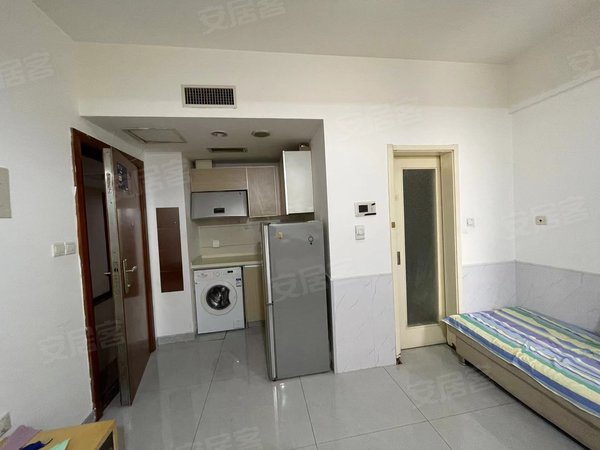 天津塘沽向阳街时代大厦轻轨附近 一室精装 可短租 包物业取暖费 家电