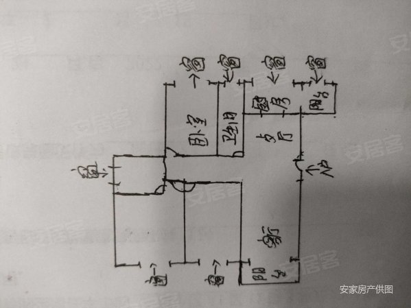 林升花园3室1厅1卫122.01㎡南北82万