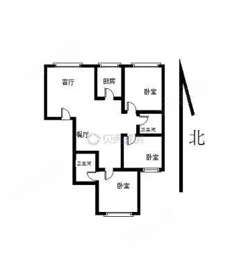 艺校家属楼3室1厅1卫110㎡南北65.8万