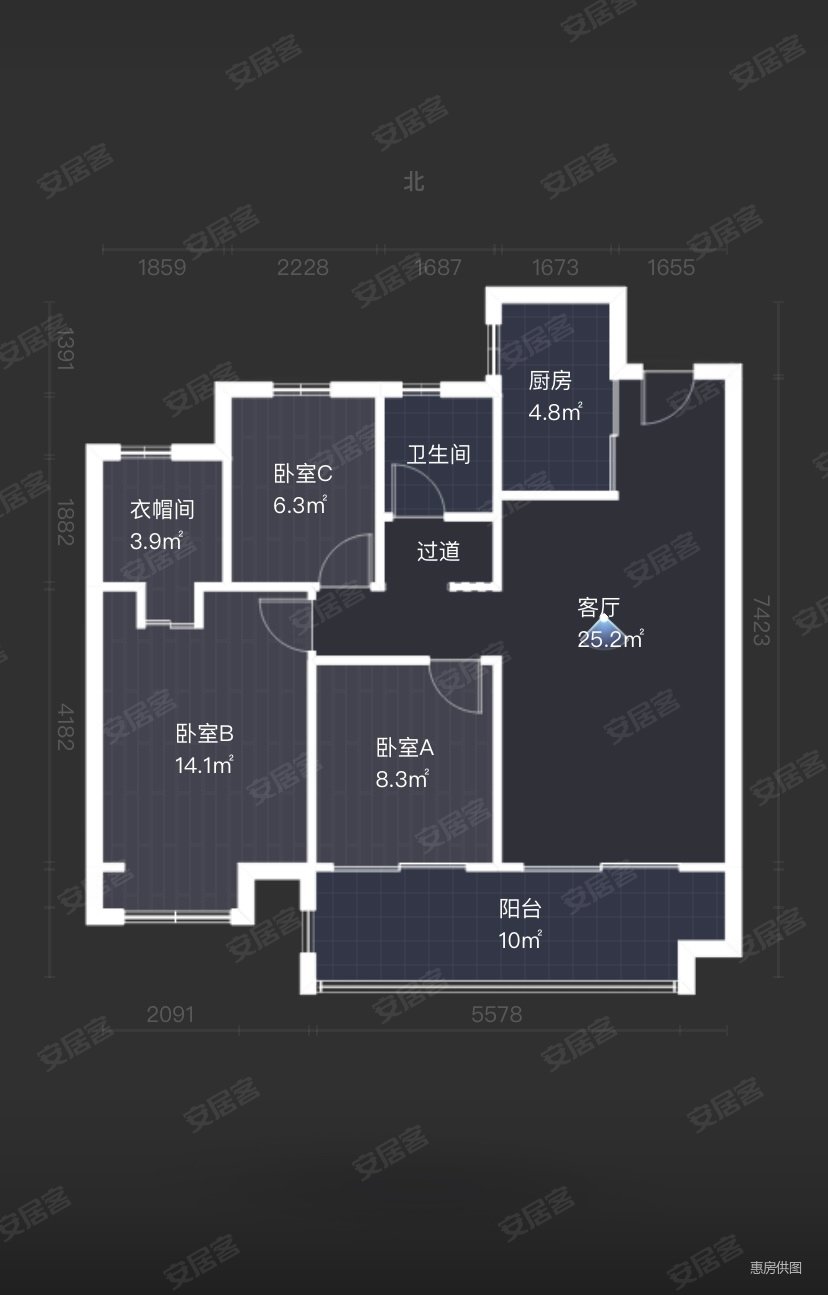 彩红十字龙湖彩虹郦城精装现房大三室南北通透满二可按揭