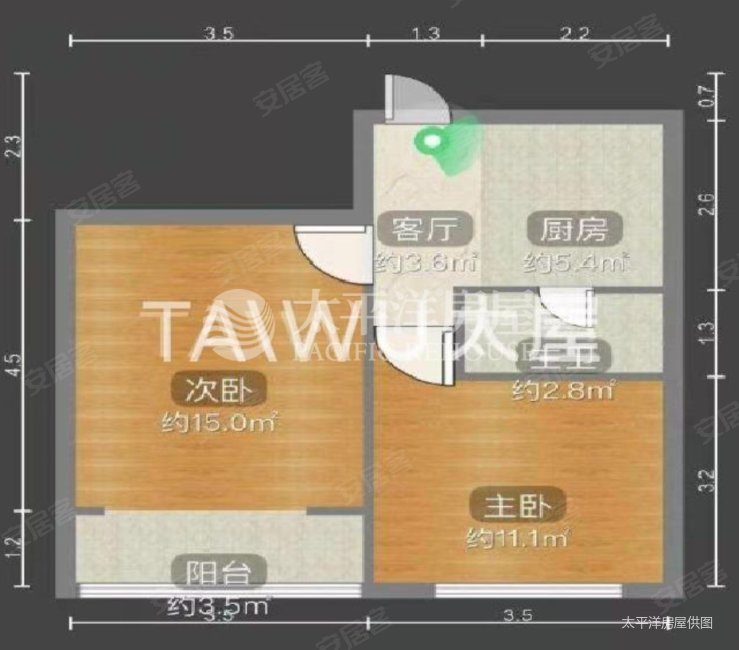 通河一村2室1厅1卫58.11㎡南336万